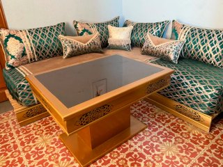 Salón salón marroquí 3 sofás +mesa + 2 tlamt