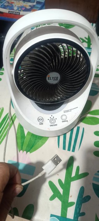 Ventilador USB con Luz LED