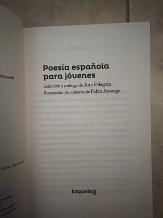 Poesia Española para jóvenes