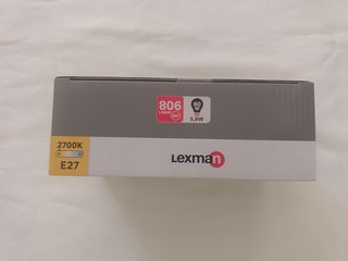Pack 3 Bombillas LED Lexman E27 806lm 5.9W