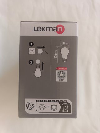 Pack 3 Bombillas LED Lexman E27 806lm 5.9W
