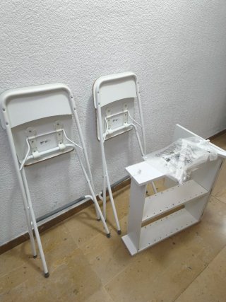 Mesa y 2 Sillas Plegables IKEA Norberg