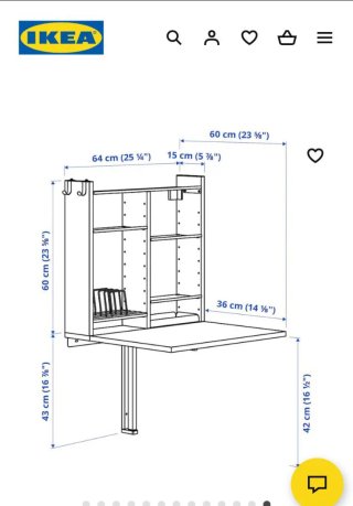 Mesa y 2 Sillas Plegables IKEA Norberg