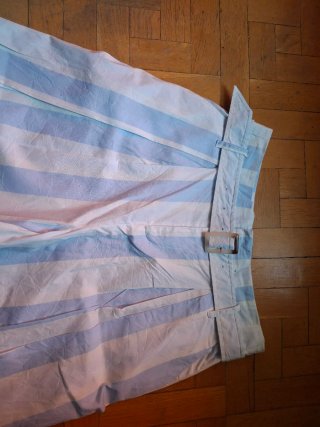 Pantalón ancho rayas mujer