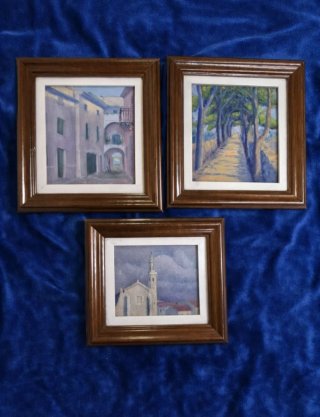 3 Óleos Siglo XX