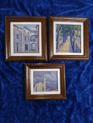 3 Óleos Siglo XX