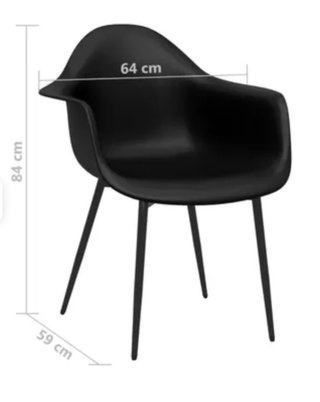 Sillas modernas negras