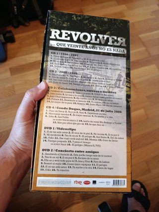 Revólver Que 20 Años no es nada 4 CD 2 DVD + Libro