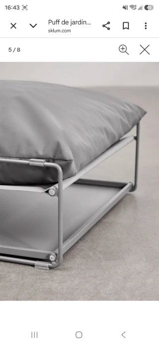 Puff convertible mesa Sklum Amaro Gris NUEVO