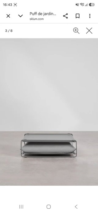 Puff convertible mesa Sklum Amaro Gris NUEVO