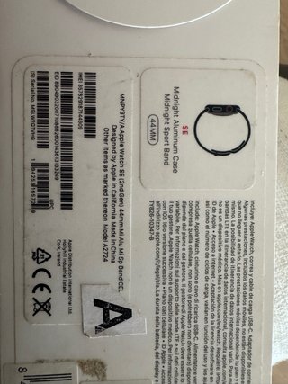 Apple Watch SE (2ª generazione) 44 mm GPS + Cellular