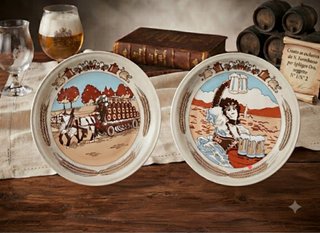 Coppia piatti decorativi vintage N. Fontebasso