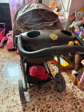 Carro silla de paseo marrón