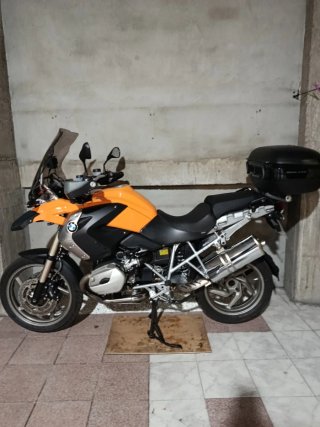 BMW GS 1200 Naranja y Plata
