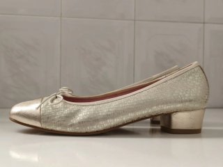 Zapatos salon Mujer Talla 41  color Oro/Plata