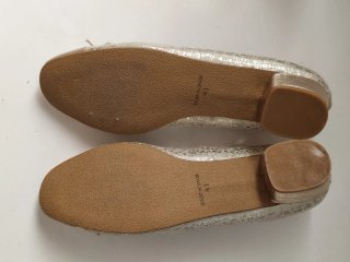 Zapatos salon Mujer Talla 41  color Oro/Plata