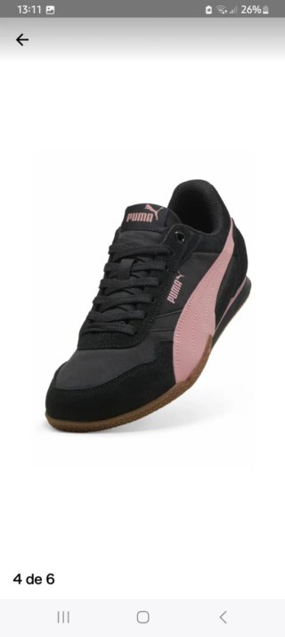 Zapatillas Puma negras y rosas