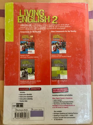 Libro de inglés Living English 2 Bachillerato