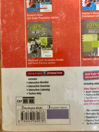 Libro de inglés Living English 2 Bachillerato