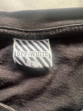Camiseta Off-White Jordan Negra Talla L