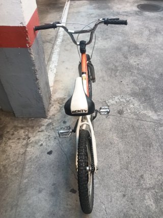 Bicicleta BMX Monty Naranja/Blanca