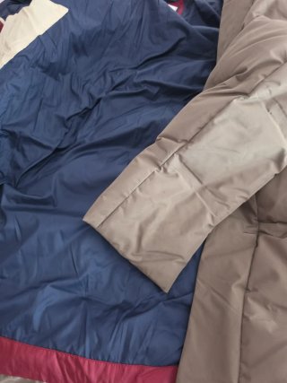 Abrigo/Parka Marrón y Azul