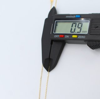 Cadena de oro de 18k. Peso: 1.49 gr.