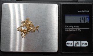Cadena de oro de 18k. Peso: 1.49 gr.