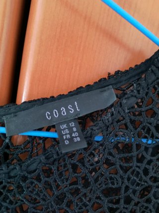 Vestido Coast Encaje Negro Fiesta Invitada