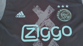 Camiseta Ajax 2016/17 Negra Talla M (Ajuste S)