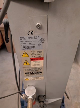 Máquina soldadura ultrasonido Branson 2000IW