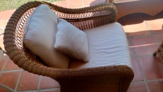 Conjunto Muebles Jardín Ratán y Cristal