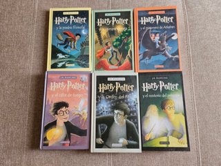Lote 6 libros Harry Potter primeras ediciones
