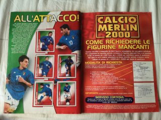 Album figurine completo Calcio Merlin 1999/2000