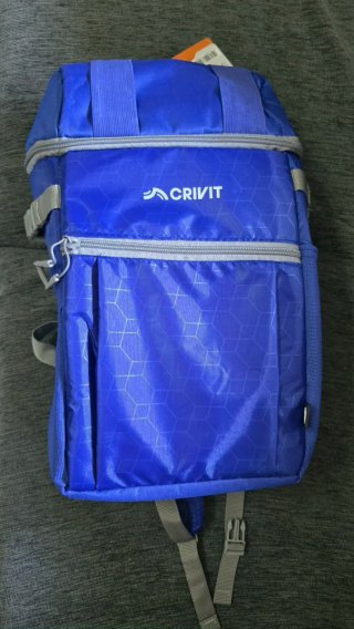 Mochila nevera CRIVIT azul y gris