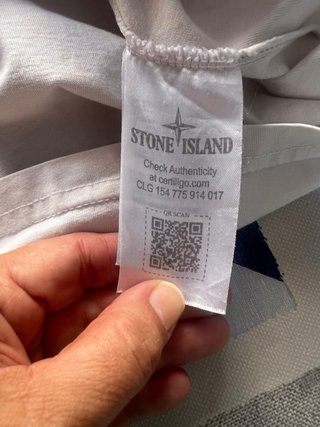 Camiseta Stone Island Blanca Talla L