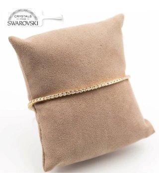 Bracciale Tennis Dorato Cristalli Swarovski Elemen