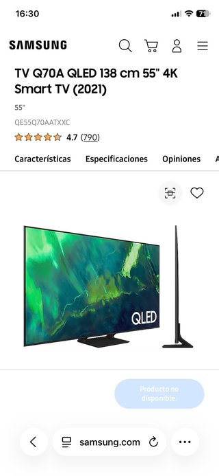 TV Q70B QLED 138cm 55" Smart TV
