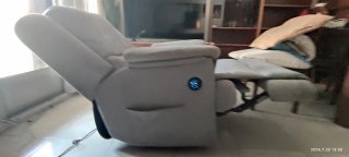 Sillón relax reclinabe automático gris