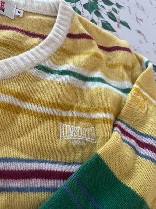 Maglione Lonsdale a righe giallo