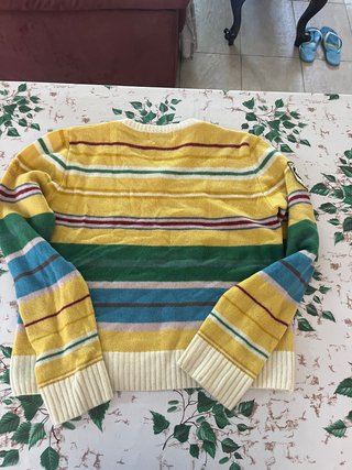 Maglione Lonsdale a righe giallo