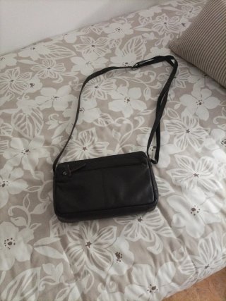 Bolso bandolera de piel marrón chocolate