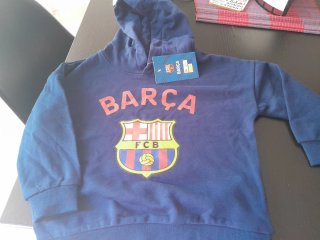 Sudadera Infantil Barça Azul