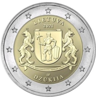 2021 Lituania Dzukija 2€ conmemorativos