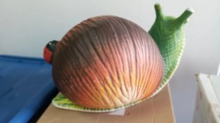 Decorazione lumaca in ceramica per giardino