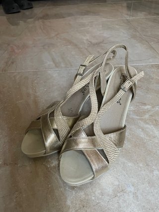 Zapatos Pitillos Mujer Talla 39 Dorados