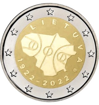 2022 Lituania Baloncesto 2€ conmemorativos