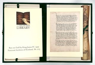 Facsímil Documentos Clave de la Historia del Golf