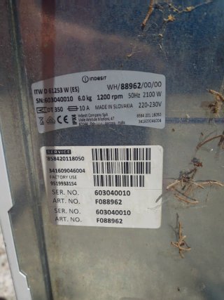 Lavadora Indesit ITW D 61253 W