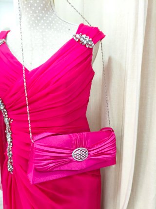 Vestido Fiesta Ronald Joyce Rosa